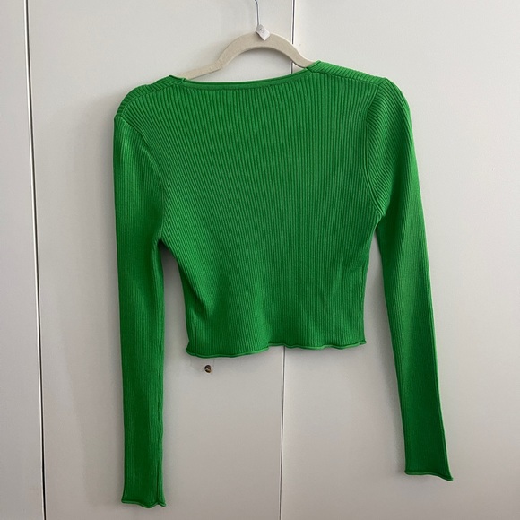 Lioness green ribbed knit top - Picture 4 of 6